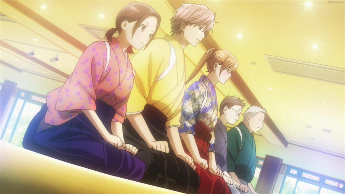 Oh shit time for more anime to add to this...12. Chihayafuru - The epitome of a show that makes a somewhat boring sounding concept like a poetry card game into an intense hype sports anime that's also a beautiful character drama.