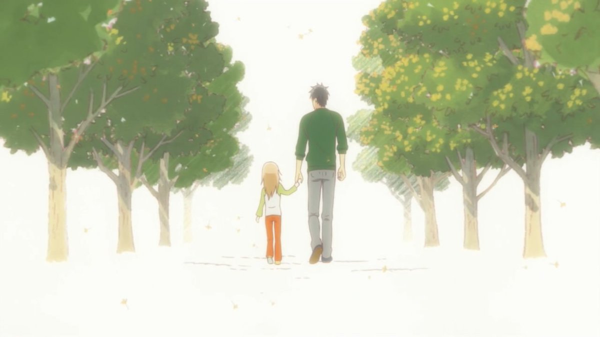 13. Usagi Drop - A heartwarming, comfy SOL of a single dad adopting and raising his grandfather's illegitimate daughter as he experiences both the joy and hardships of parenting.