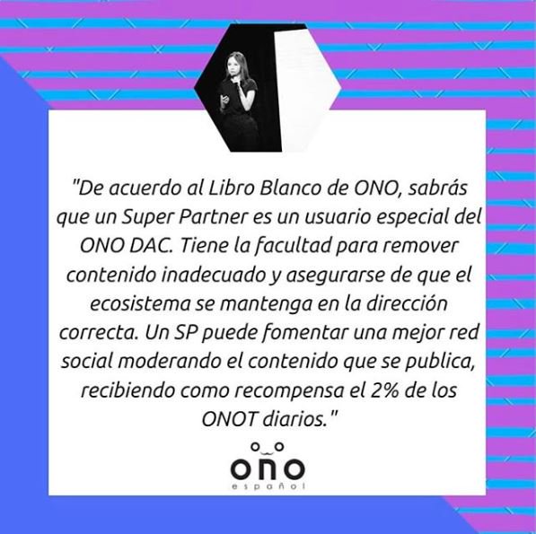 ONOEspanol's tweet photo. Estamos a DOS DÍAS del lanzamiento de la #RedONO 💥💥💥y ahora que sabemos quienes integran la primera generación de #SuperPartners internacionales es importante recordar cuál es la función primaria de esta figura en la plataforma. ~ #LoDijoKe https://t.co/JcMEq96JAW