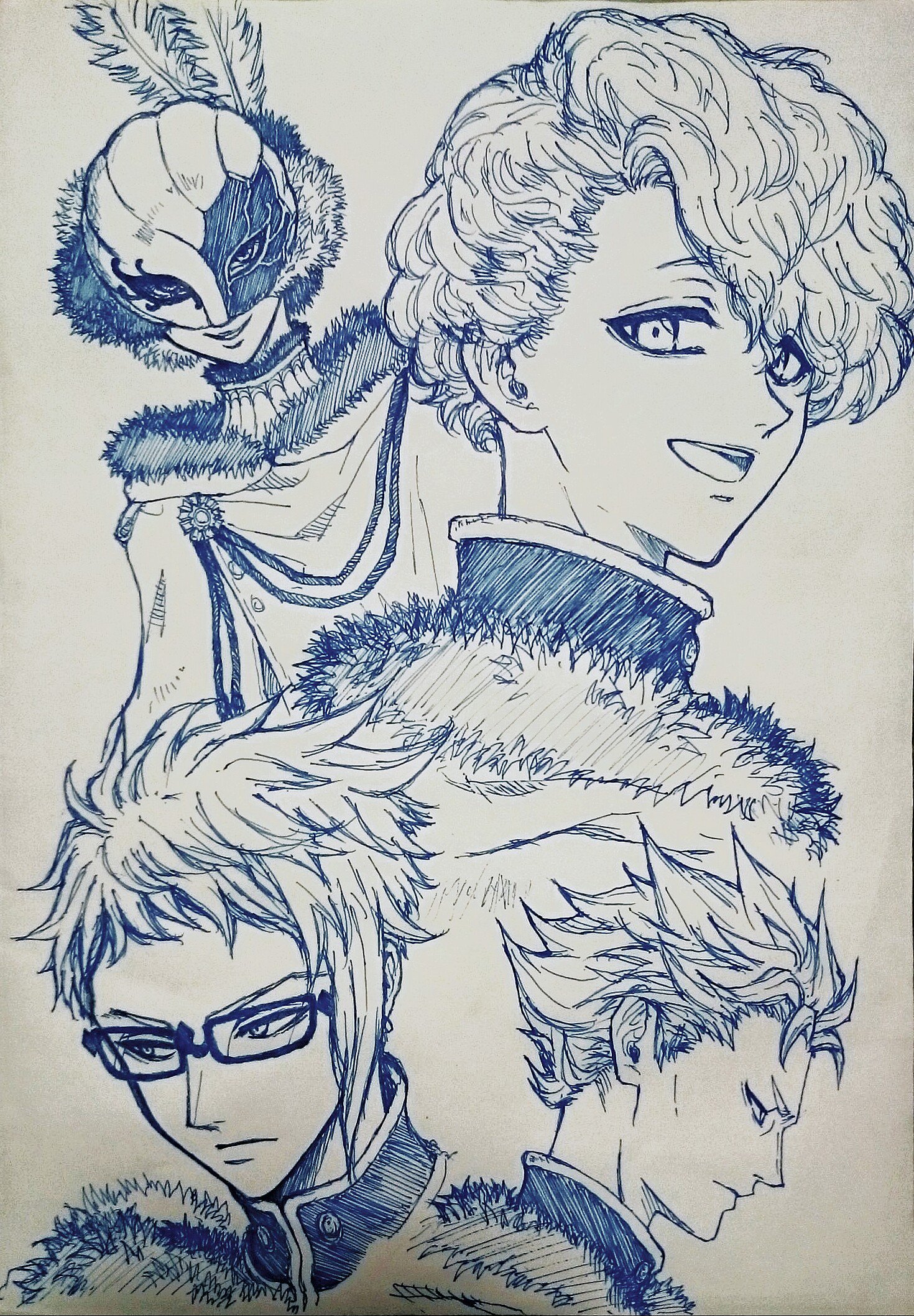 ぎむねまちゃ ブラッククローバーのキャラ練習 金色の夜明け団の皆さん ここに居ないけどハモンさんやシレンさんも好きです T Co Iy0jnd5t9f Twitter