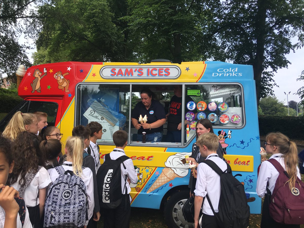 Instead of Afternoon Tea for great work in their subjects these @QEGS_Ashbourne students got to have an ice cream instead! #schoolrewards