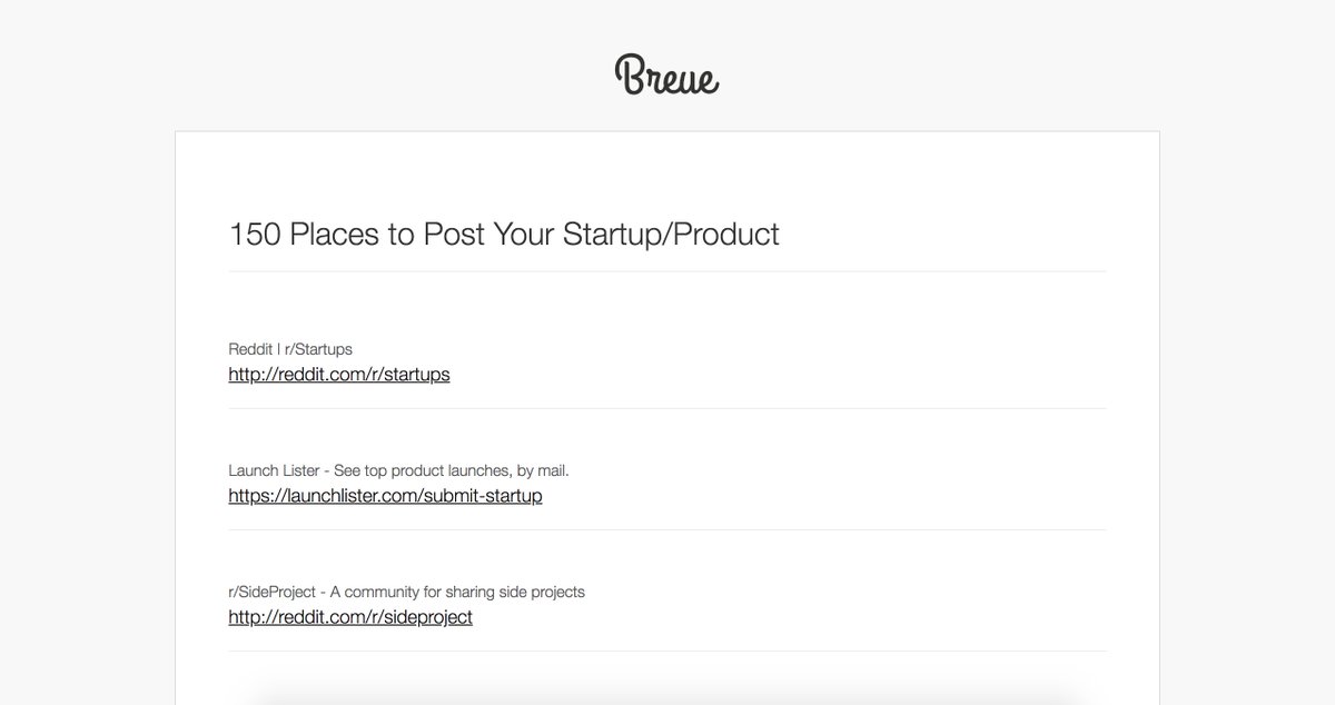 GuillaumeBardet's tweet photo. Great curation by @zachvanness: 

150 Places to Post Your Startup/Product 🚀

https://t.co/Xp5Wcbb5nx https://t.co/zEu0ihKbTM