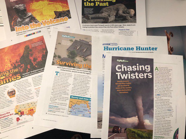 ElenaQSN's tweet image. Digging through the #ScholasticNews archives to create some #textsets for the 18-19 school year! (yoga cats mouse pad not included) 🐱 What topic would you like to see?