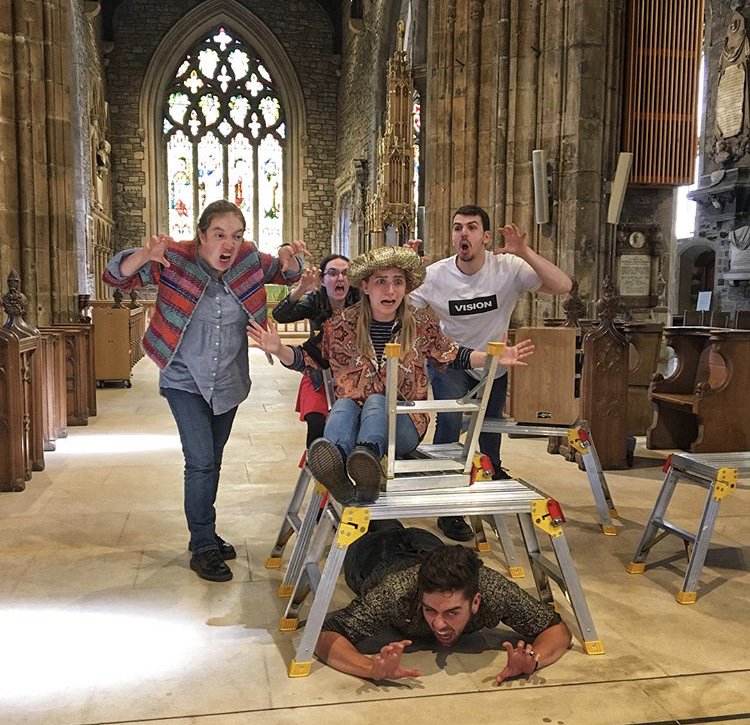 RoughshodTC's tweet photo. Some highlights from our time in Sheffield this week, working with @sheffcath ! Don't forget, it's not too late to book for our show which is happening tonight! https://t.co/BxTzntUmOP #Roughshod2018 https://t.co/2vBmmiH97M
