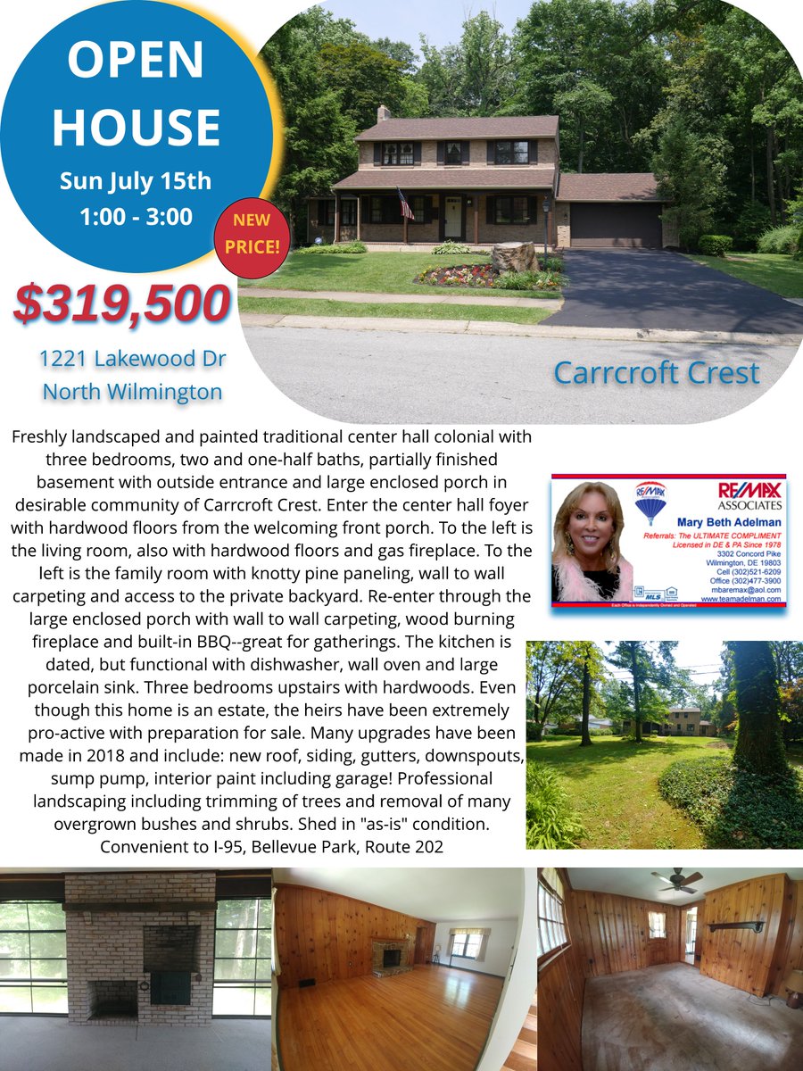 OPEN HOUSE SUNDAY
NEW PRICE! 
CARRCROFT CREST