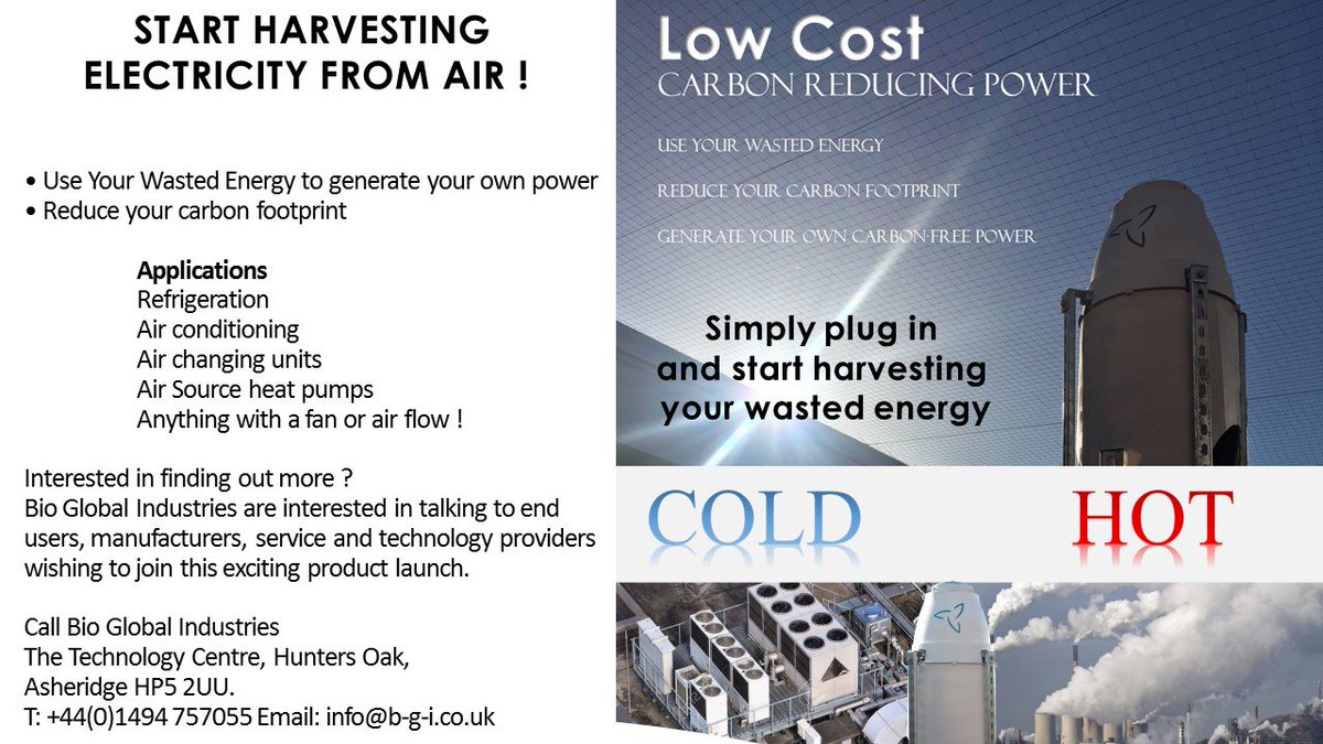 Reduce your running cost by harvesting your wasted energy To find out more about our exciting new product launch email james@b-g-i.co.uk #refrigeration #solarpv #airsourceheatpumps #ventilation #agriculture #airconditioning #wasteheatrecovery #poultry 
#energyefficiency
