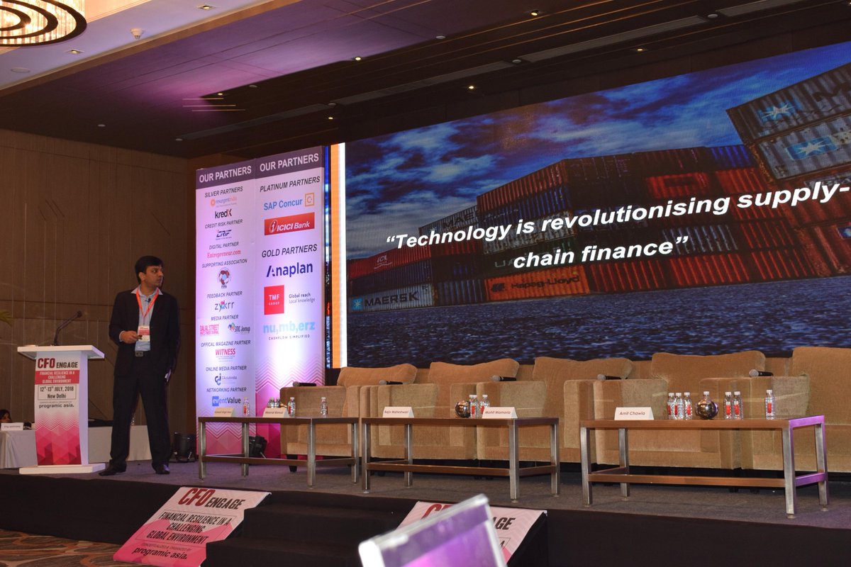 kredxindia's tweet photo. .@KredXIndia Co-Founder & COO, Anurag Jain talking about the evolution of the #finance function at the #CFO #summit. #cfos #cxo #global #economy #programicasia @anuragj_2006 @Programicasia1 https://t.co/w9efS0Bbr0