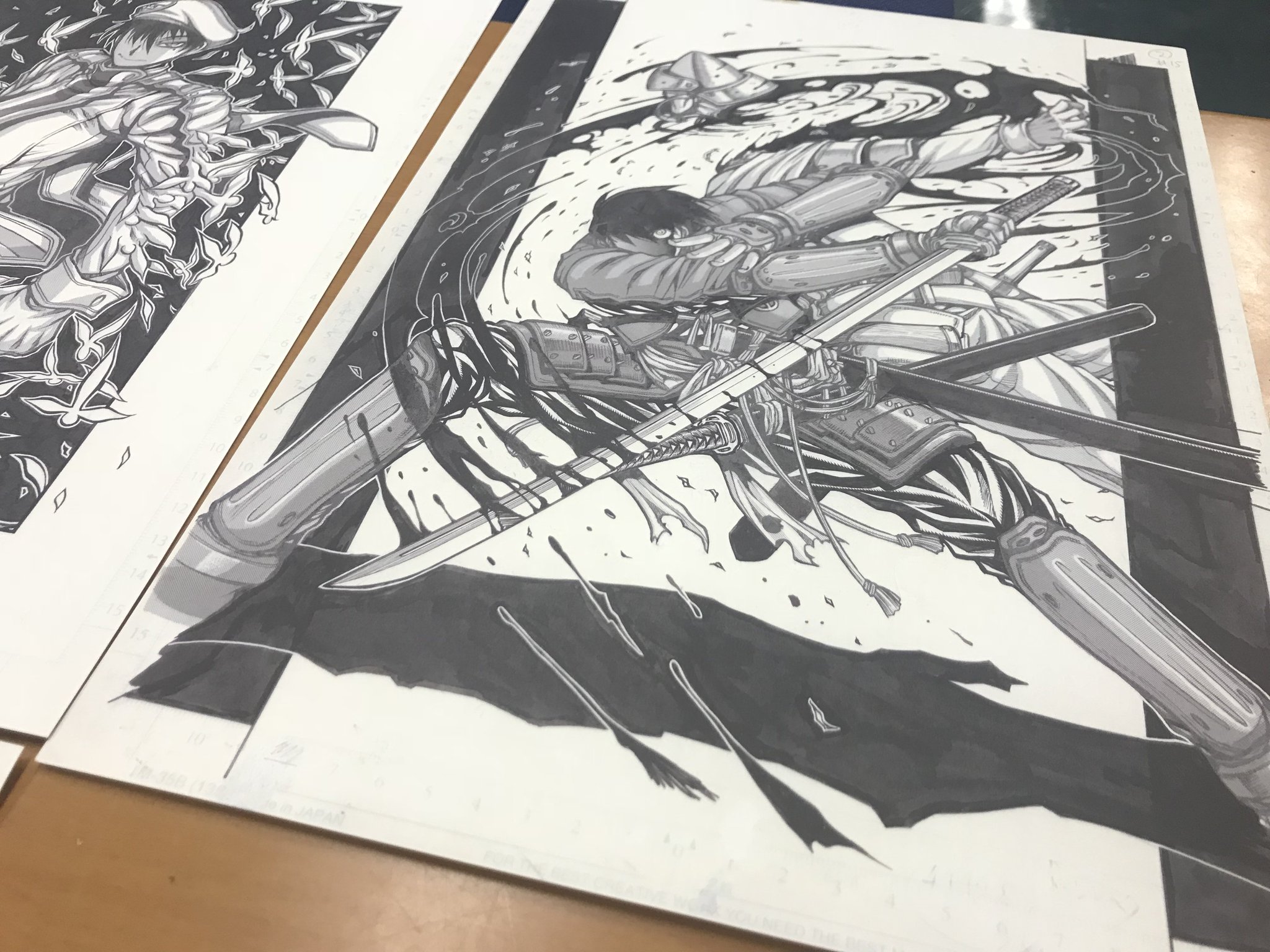 狂戦士　A4 複製原画 ヘルシング 複製原画4 平野耕太