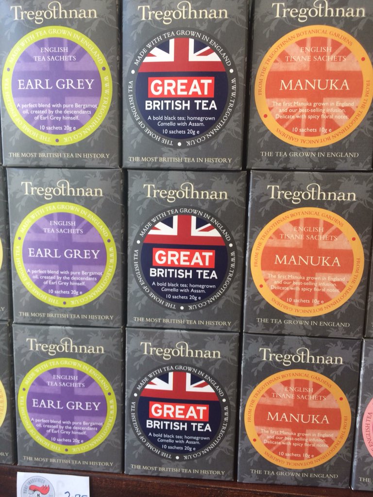 MakeIndustries's tweet photo. The shelves are fully stocked with Tregothnan sachets. I know it’s hot but this tea is just lovely with ice too #penzance  #WDYT  #penzancebid #cornwall  #tregothanan  #tea #makeindustries # earl grey # perfectgift https://t.co/xaIHwA1jC1