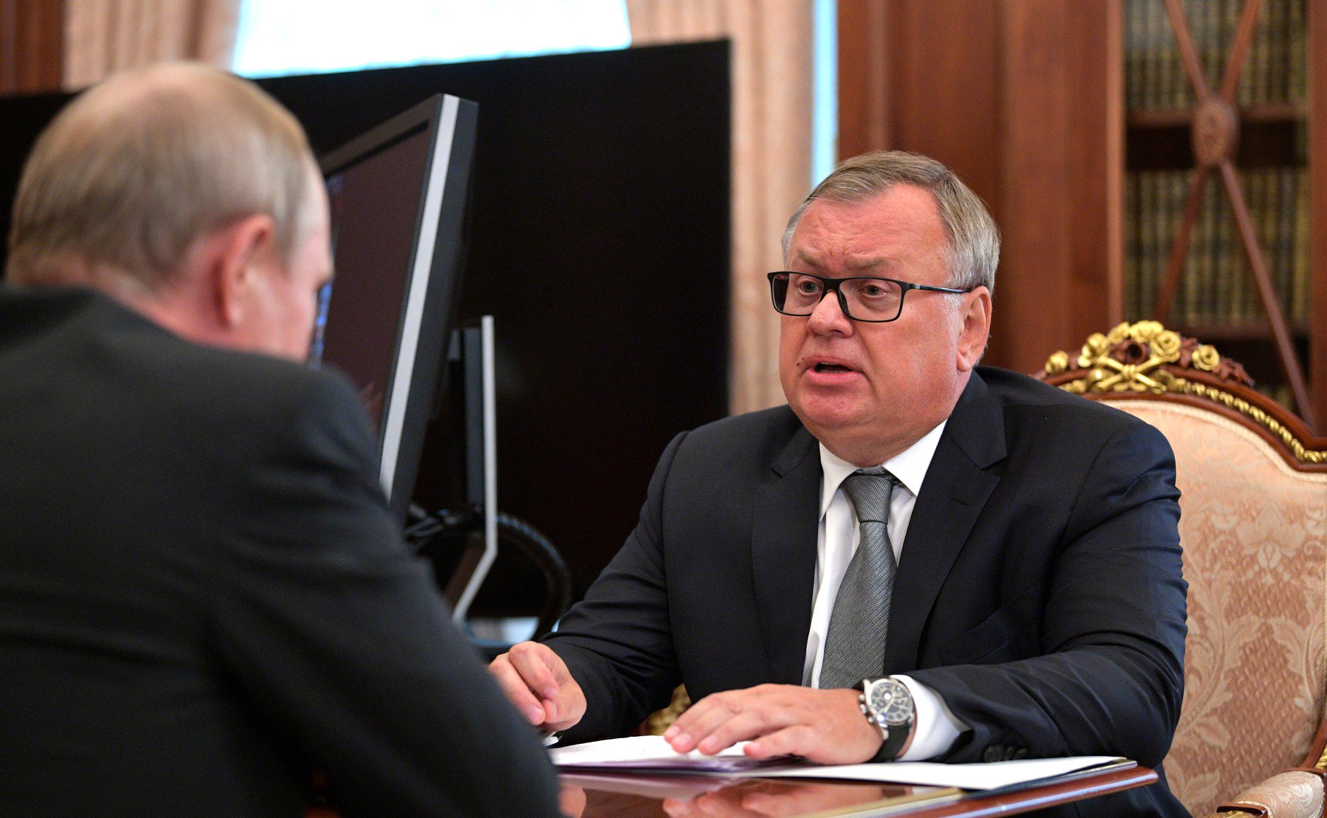 President of Russia on Twitter: "Meeting with President and Chairman of VTB  Bank Andrei Kostin: the results of the bank's work for the first half of  2018 https://t.co/BfHxWRpZeK https://t.co/6s0oQwZFo4" / Twitter