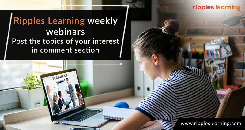 RipplesLearning's tweet image. #RipplesLearning has started to conduct weekly webinars on various topics ranging from Human Resource Management to CSR to Personal Development. Keep watching this space to get an update on the next webinar topic @ zurl.co/ZRvBv