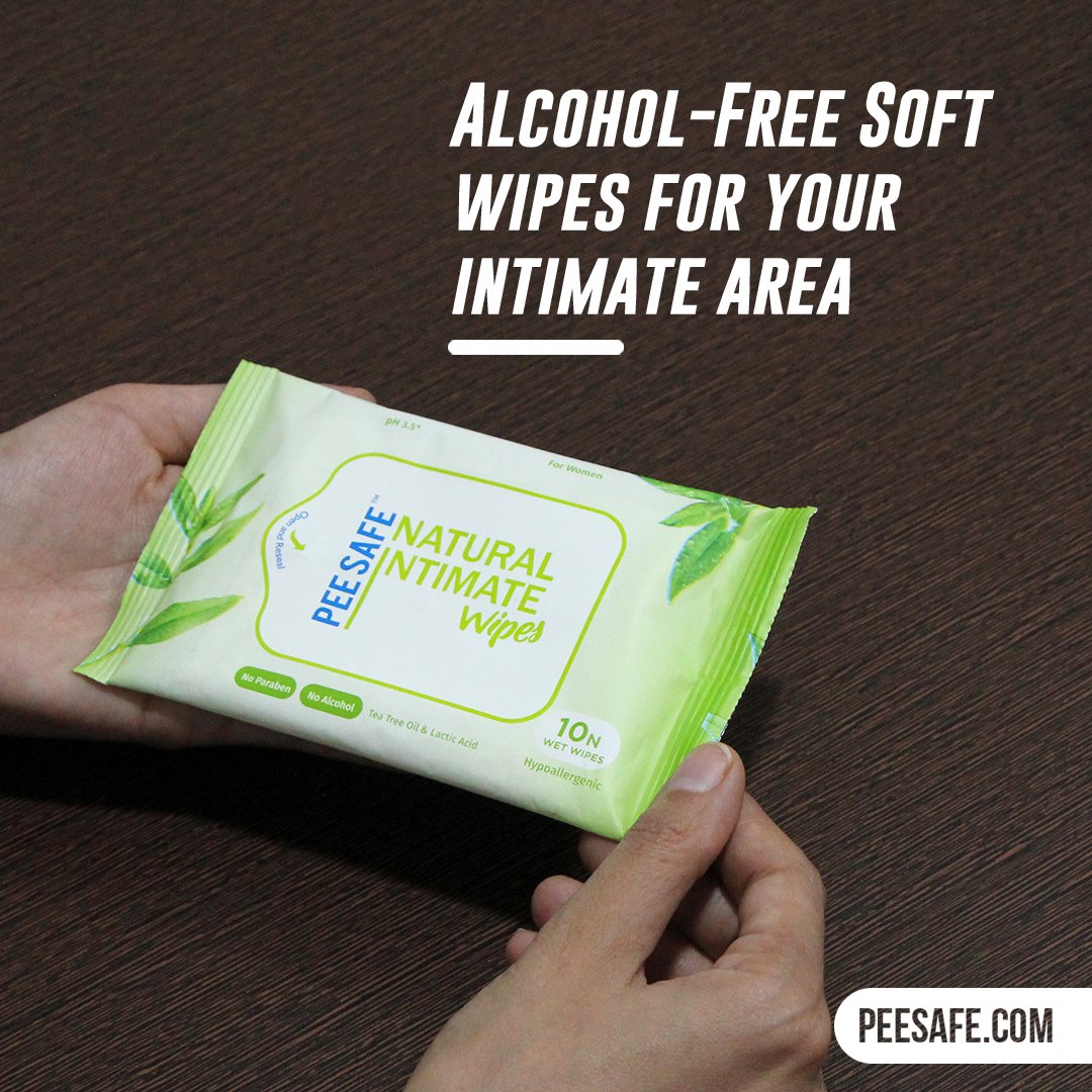 PeeSafe's tweet photo. #PeeSafe #NaturalIntimateWipes will make sure that your delicate skin is protected and you feel #clean and #refreshed down below in seconds of its use. #BuyNow at https://t.co/NOggpQZkag #Natural #parabenfree #Hypoallergenic #TeeTreeOil #FridayFeeling #AlcoholFree https://t.co/DlsqfPBbQm