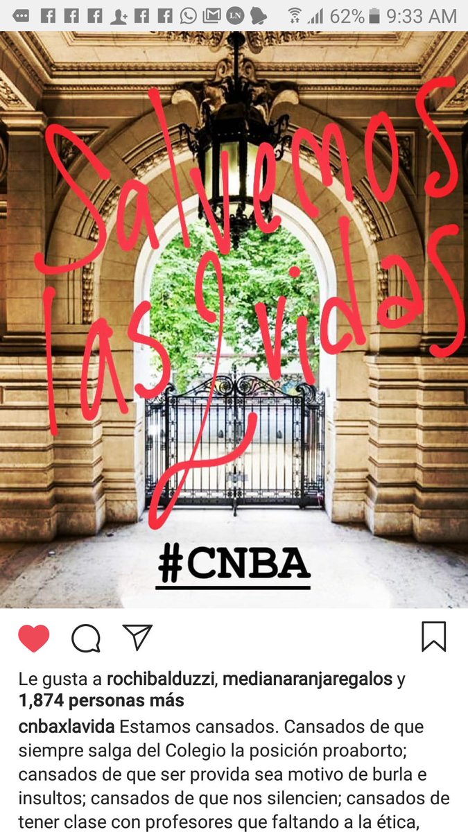VickyWatsonLine's tweet photo. *Se cae la #MentiraVerde*
Chicos del Nacional Buenos Aires se manifestaron a favor de la vida y están denunciando la ideologización del colegio y la manipulación por parte de sectores abortistas. Los de su propio centro de estudiantes los empezaron a insultar y a amenazar. RT 👏 https://t.co/3S4jLK5wk1