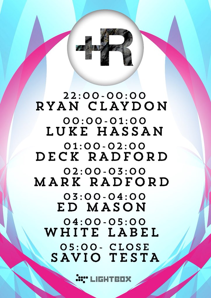 Set times for tonight’s party down at the <a href="/lightboxlondon/">Lightbox London</a> 👌💙🔊