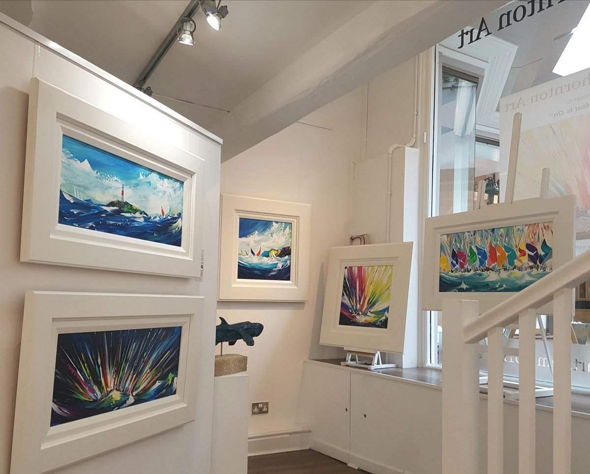Love #sailing? Love #art?  See what we have on display! New abstract sailing scenes by the talented Jan Nelson. #whattodoinnottingham  georgethorntonart.com/News-and-Events @JanArtsea