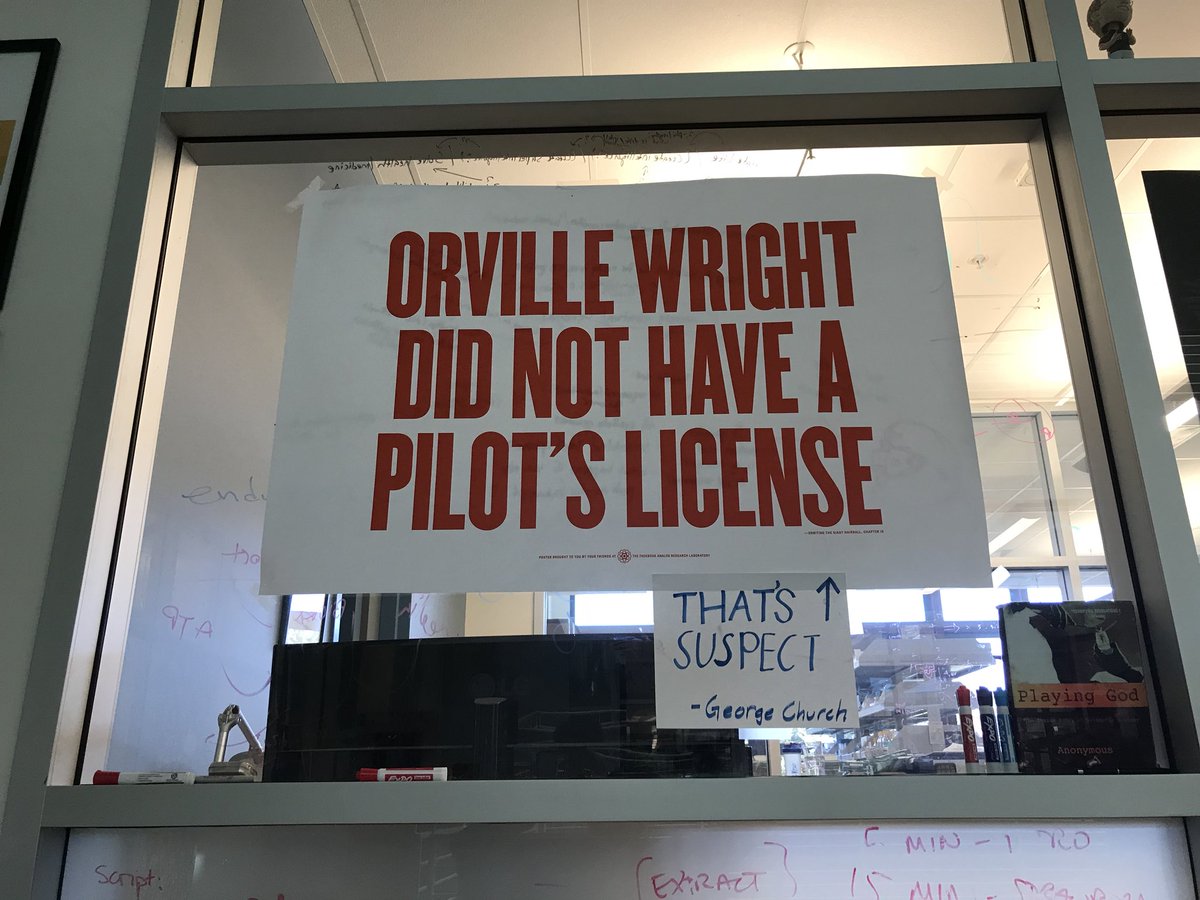 MiroGasparek's tweet image. Poster on the wall of Endy Lab: maybe a bit dated, but still actual - especially in @SynBio and #artificialcells research! Maybe we should reframe it as “@buildacell community does not have a construction permit.”