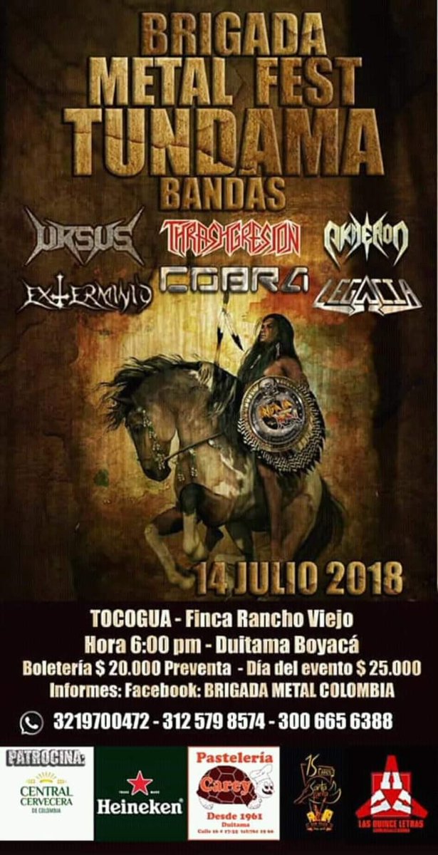 <a href="/CobraSpeedMetal/">Cobra Colombia</a> presente mañana en Duitama - Boyaca. /;;/ Cordialmente invitados !
