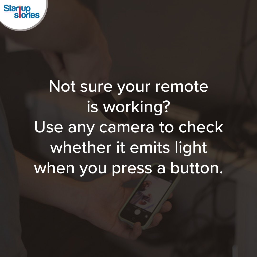stories_startup's tweet image. An effortless way to check why your remote is not responding.

#StartupStories #TechHacks #SimpleTricks #Technology