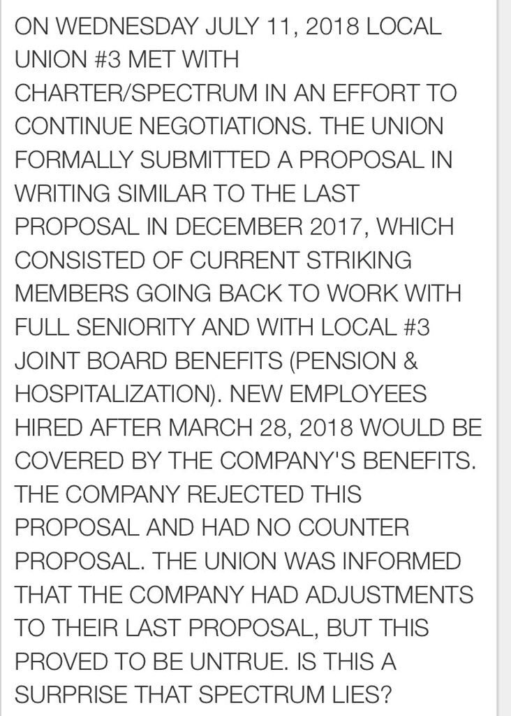 BKIND1964's tweet image. This Is What Is Going On With #GetSpectrum! They’d Like For You To Believe They Are This Great And Wonderful Company Who Respect Their Employees And Treat Them Well!
It’s All A Bunch Of #SpectrumLies! They Have REFUSED To Negotiate A #FairContract  With #IBEWLocal 3 For 16 Months