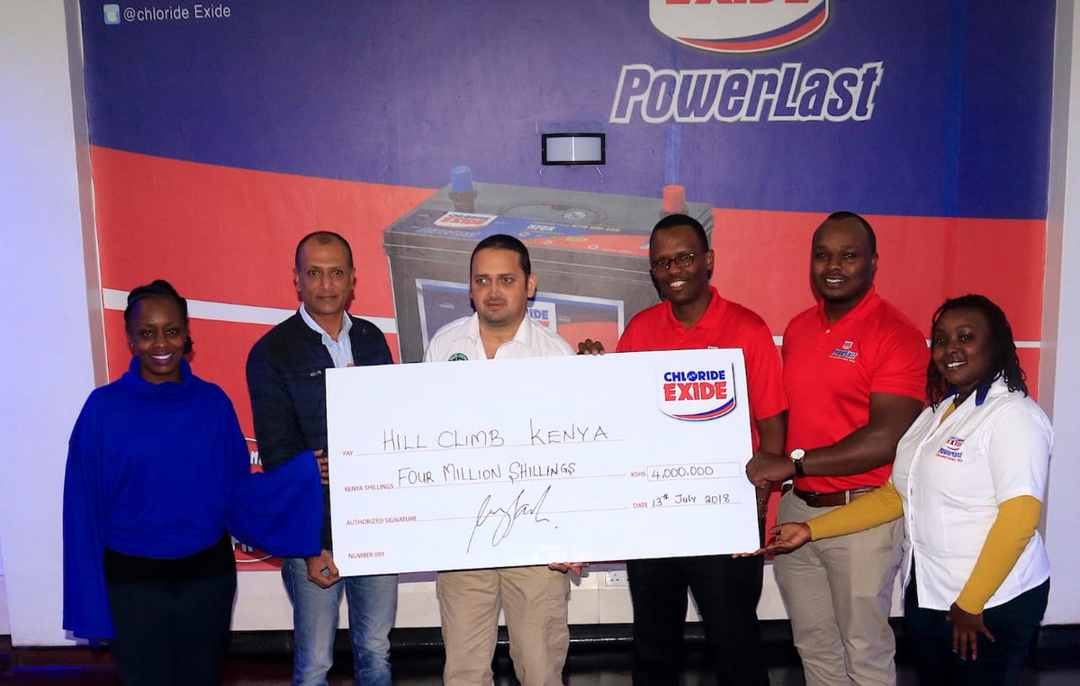 chlorideexide's tweet photo. We are excited to announce that today marks the official kick off of the #PowerlastHillClimb partnership, with Chloride Exide as the main sponsors of the event taking place on the 4th and 5th of August! #Powerlast #HillClimb https://t.co/4uEA9UgFQf