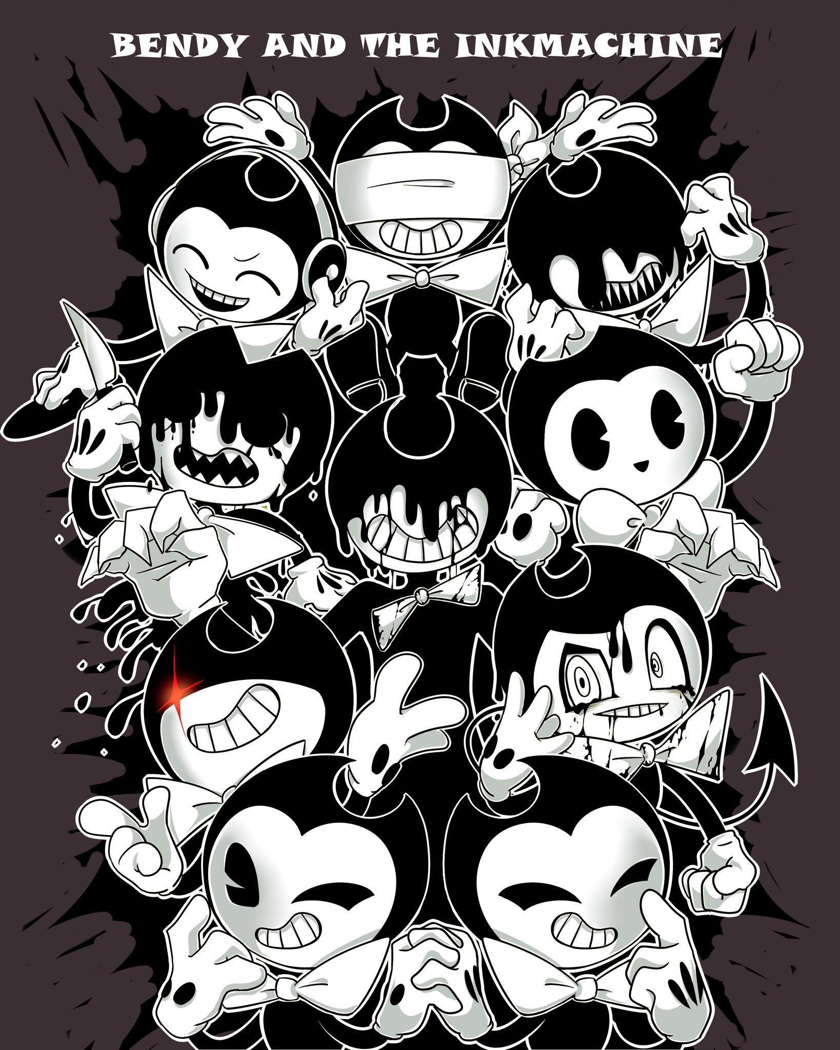アオダマ かわいそうなインクの悪魔をみんな認知してくれbendyはいいぞ Mmdの擬人化べんでぃもめっちゃかわいい