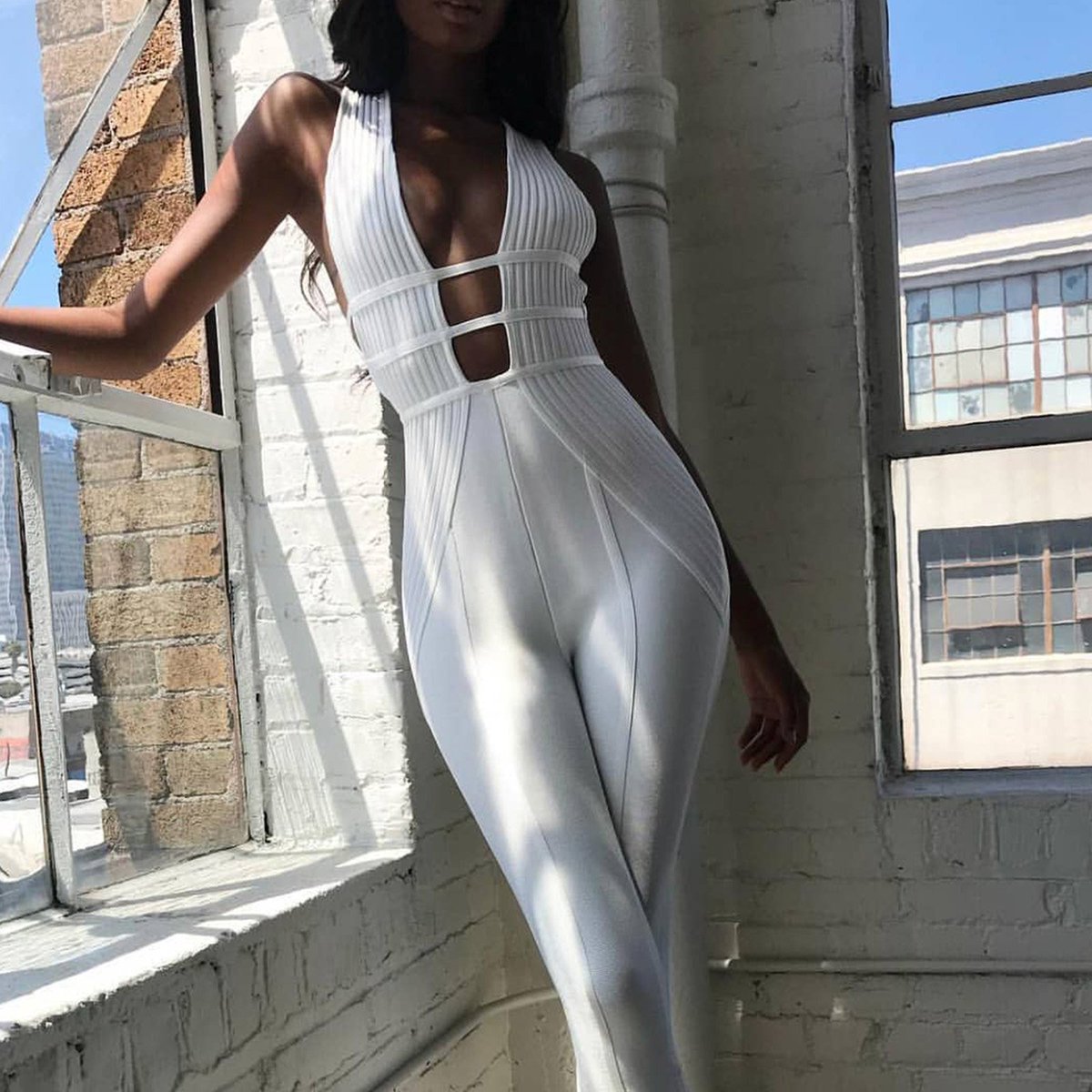 oh polly grey jumpsuit