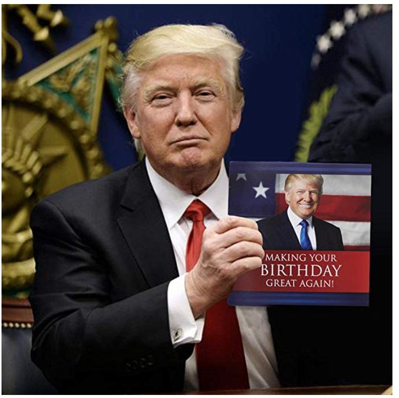 VikramGifts's tweet image. President @realDonaldTrump clearly believes in 'Making your Birthday 🎂 Great Again' over here bit.ly/PrezCard

#Trump #TrumpVisitUK #TrumpBabyBlimp #TrumpUKVisit #TrumpBaby #POTUS @POTUS #birthday #birthdaygirl #birthdayboy #birthdaypresent #MakeAmericaGreatAgain