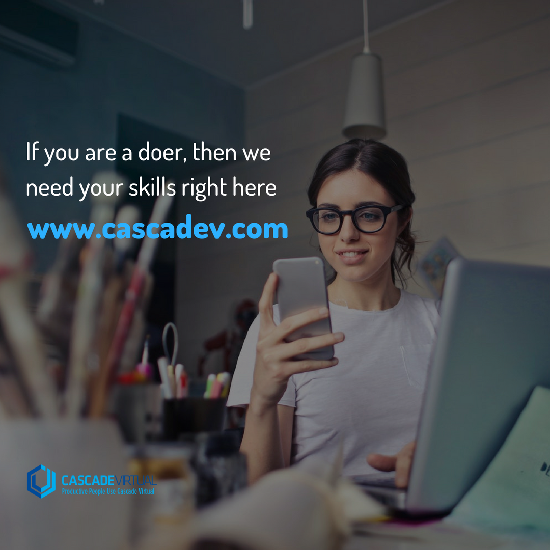 CascadeVirtual1's tweet photo. What do you have planned for the weekend? Movies? Chores? Some family time? We think you might just want to slip in an application to join our growing crew of virtual assistants.

Join us now - https://t.co/o1LvOt4Upj 

#CascadeVirtual #TGIF #Freelancer #Jobs #Skills #Startups https://t.co/pCpzsrOT1T