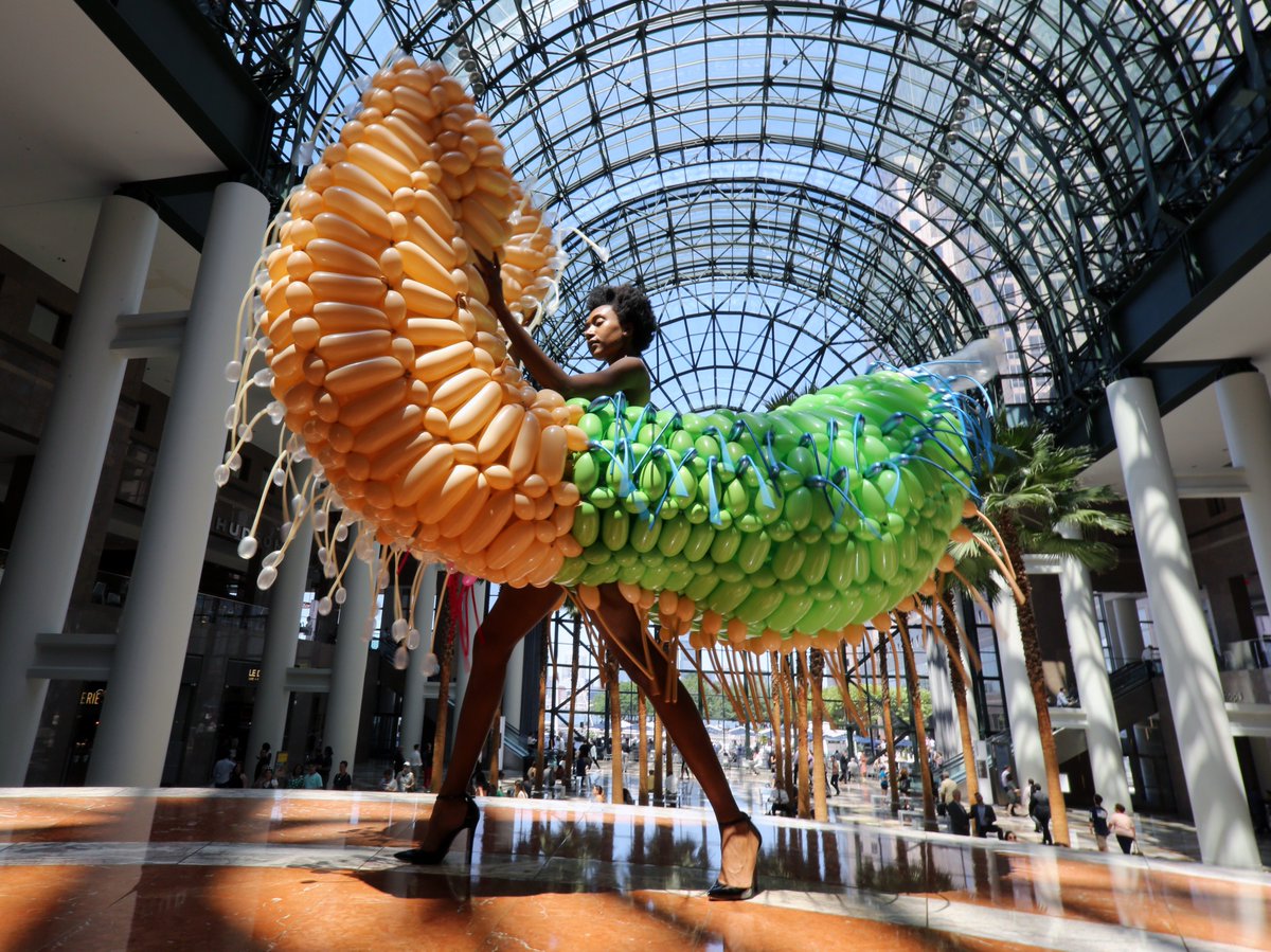 TriumphHotels's tweet photo. We're so honored to host artist #JasonHackenwerth at The @frederickhotel in #Tribeca as he completes his inflatable sculptures @bfpl_ny! https://t.co/QYOYrVHuO2