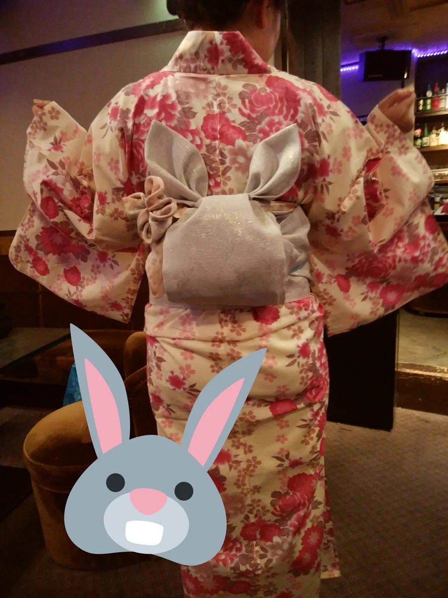 どうやって作るの！？結び方がきになる可愛すぎるうさぎの帯www