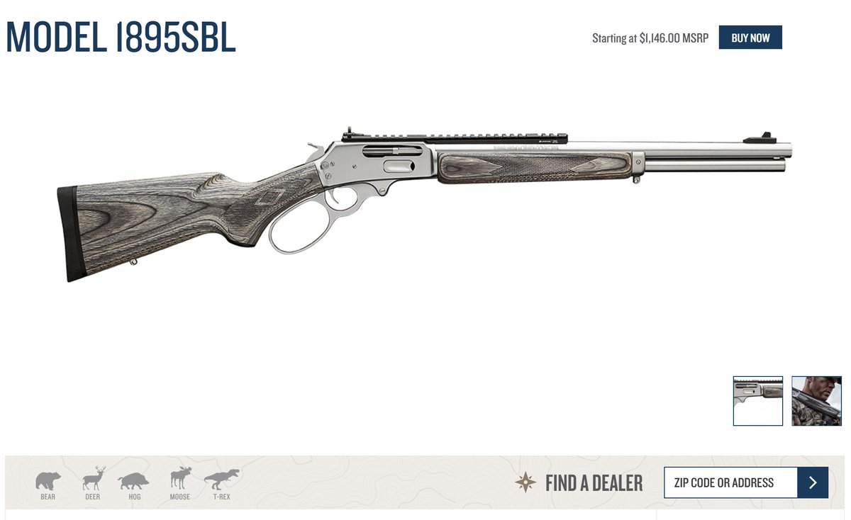 Dragoner 今放送しているジュラシック ワールドの主人公が持っている銃 レバーアクションで今どき珍しいなと思って調べてたら マーリンって会社の狩猟銃と分かったけど 公式サイトにの説明に載ってる狩猟対象動物にt Rexがあってワラタ T Co