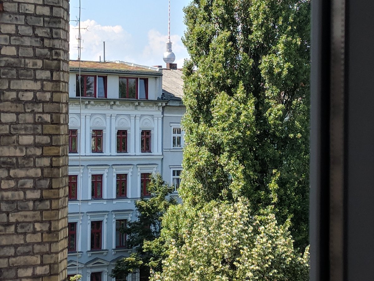 rhian_is's tweet photo. My new co-working space (aka the #BlockchainEmbassy) has a view of the TV tower 😃 https://t.co/7OFyBlyCRg