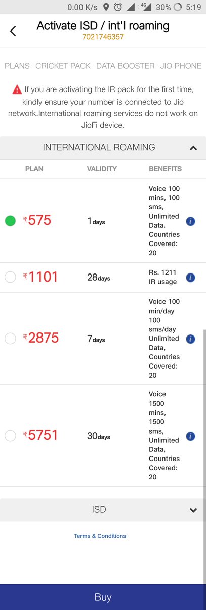 yatugod's tweet photo. @JioCare ISD pack bought is not serviceable in Hongkong ,i have wasted my 5k and there is no help from Call Center , no option in my jio app to view the service sable country and now i am stuck :( https://t.co/RrxBZc7kIJ