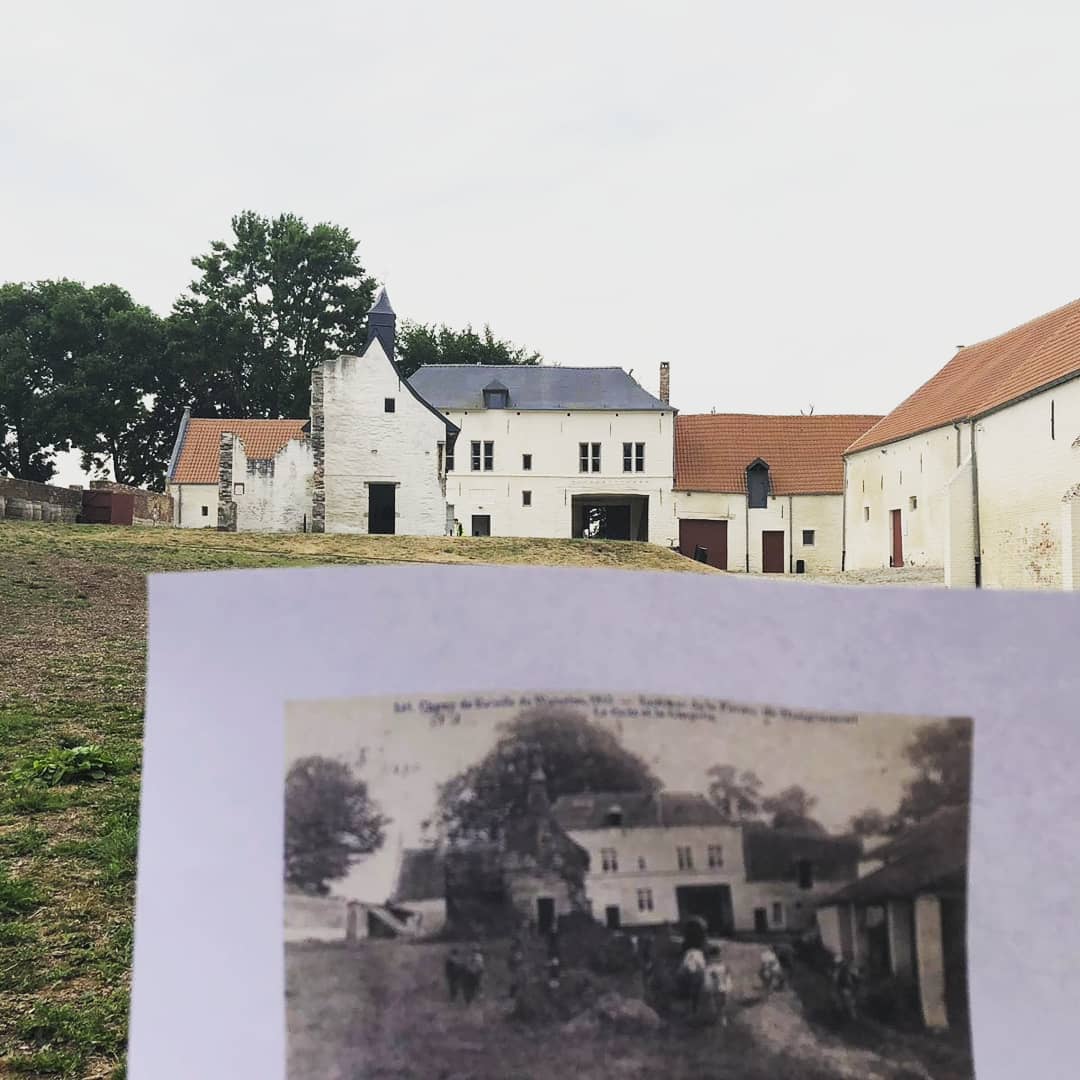 Stay tuned for our Friday Findday post later today! Here's an example of Keanie's recreation project:  #WU2018 #DayFive #photography #antique #comparing #pictureperfect #archaeology #Waterloo #twitter #instagram #facebook #digdiary #WaterlooUncovered #Hougoumont #battle #war