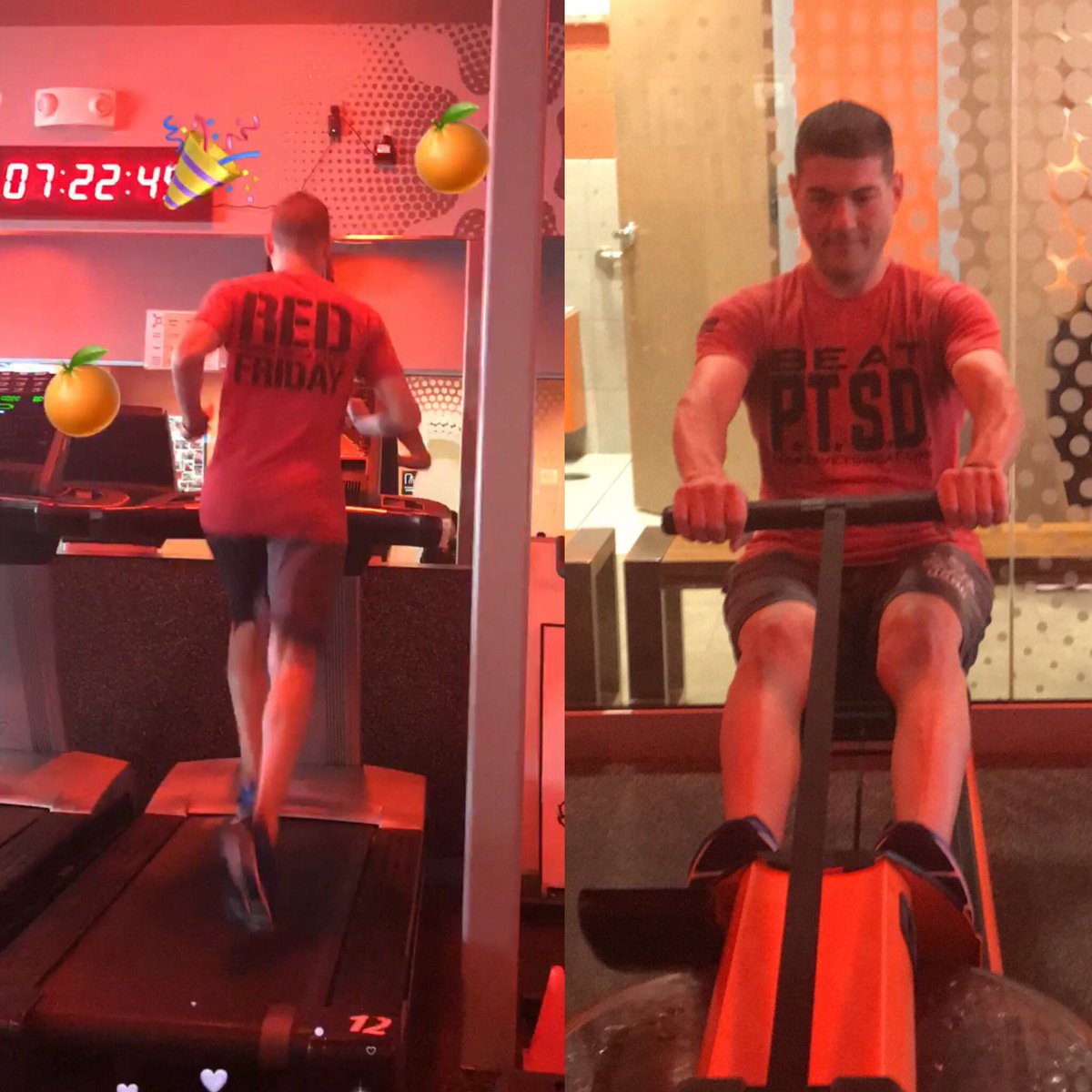 lobos_atx's tweet photo. Where am I at 6:15 in the AM? Orangetheory!๐งก๐This month supports vets! Itโs R.E.D.(Remember Everyone Deployed) Friday!๐งก #SweatAngels #Vets #MakeAVetSweat #MAVS #RED #RememberEveryoneDeployed #REDFriday #BeatPTSD #LobosRealtor #Marine #PTSD #USMC #OrangetheoryFitness #Fitness https://t.co/ldivIzKd0Q