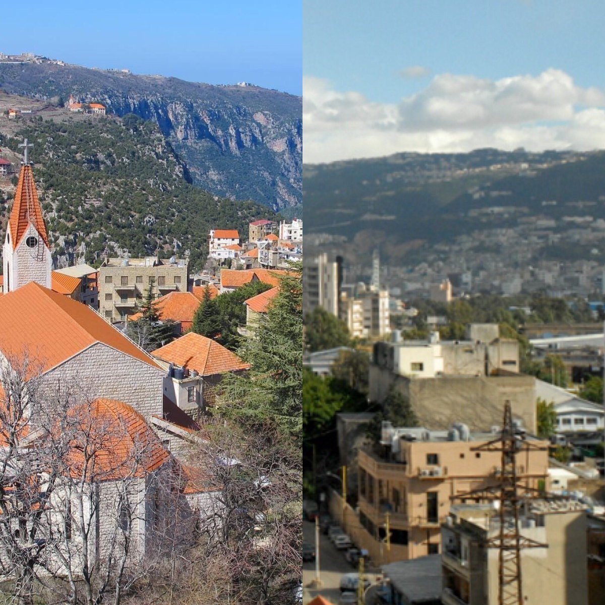 Look at our architecture, villages and environment inherited from the Syriac speaking period. And look at the disaster left by our new culture ! Can this be the same people? And how much did our new (lack of) identity transform us? #BarJulius #TurLevnon #Maronites #Lebanon