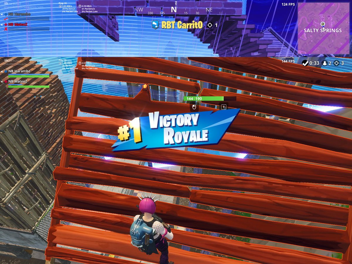 Acabamos las clasificatorias de la <a href="/DreamcupSpain/">Dreamcup</a> de Fortnite tanto de dúos como de escuadrones, con muy buenos resultados! 😋

Dúos I Top 2, 3 y 1 con 18 eliminaciones totales.
Escuadrones I Top 4, 2 y 5 con 17 eliminaciones totales.

<a href="/NeverBackGaming/">NeverBack</a> #WingsToWin