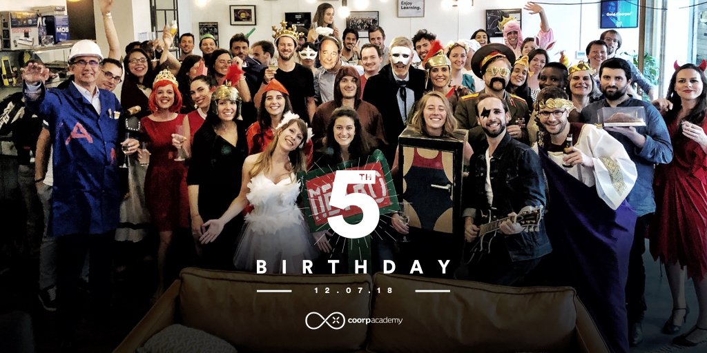 coorpacademy's tweet photo. Il y a 5 ans, Coorpacademy était créée avec l’envie de révolutionner le corporate digital #learning. 5 ans après, la plateforme est utilisée par 800 000 apprenants en entreprise. Un grand merci à eux, à nos clients, nos partenaires et nos investisseurs pour cette belle aventure ! https://t.co/kDS3V7nmlj