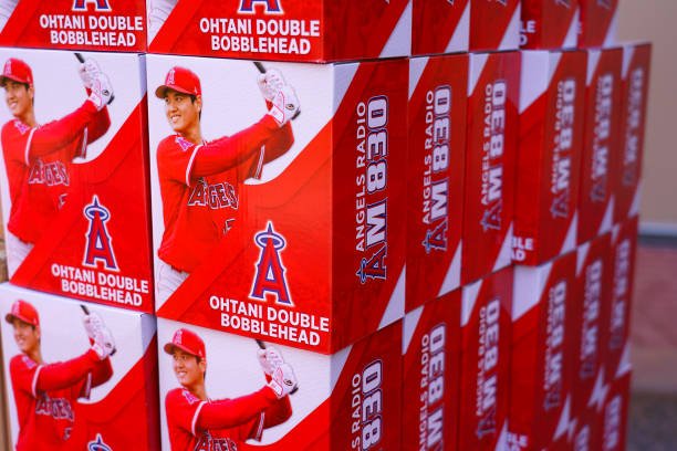 Shohei Ohtani double Bobblehead night! I sometimes forget he is a