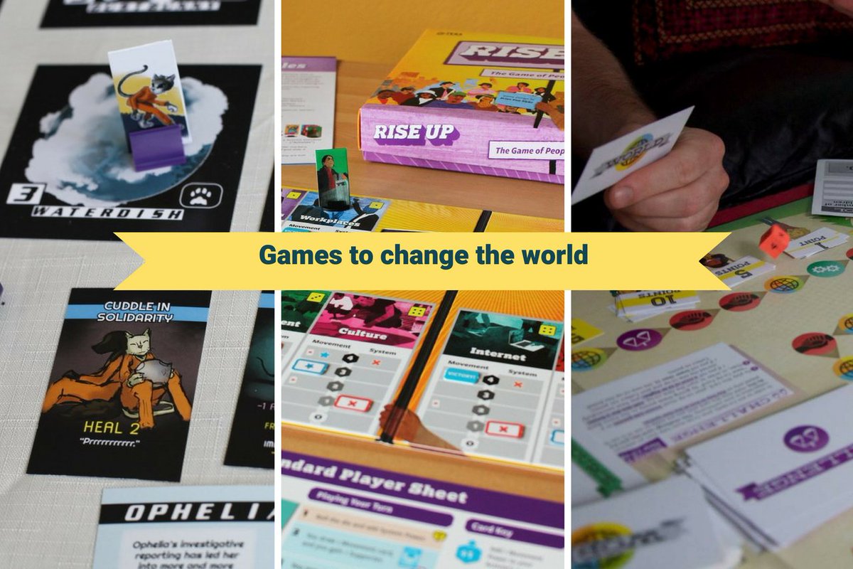 These are tough times. We got games about changing that: Rise Up, Loud &amp; Proud, Co-opoly, Space Cats Fight Fascism. Play together, and change the world together.

Find out more here: store.toolboxfored.org

Share this with the game players and activists you know in the comments!