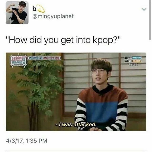 allkpop's tweet photo. I did not get into K-pop, K-pop got into me! 🎵Which K-pop song did you first fall in love with? 🎶 https://t.co/ukKizKwQ9I