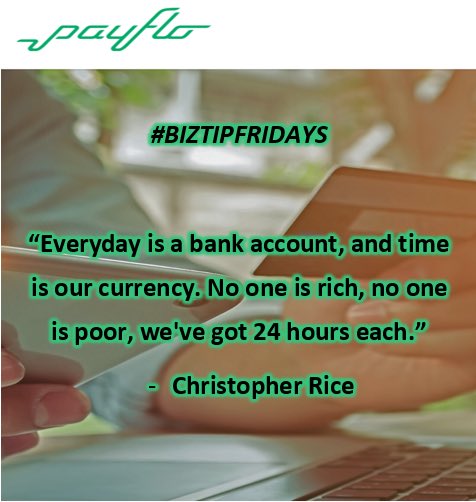 paymentflo's tweet photo. Time is money! Let Payflo take care of your business’ time-consuming payment solution needs, such as tedious check writing and mailing! #biztip #timeismoney #savebig #savings #paymentsolutions #checkbook #bankchecks #accounting #banking #finance #smallbusiness #payroll #payflo https://t.co/kAsaYI2K3R