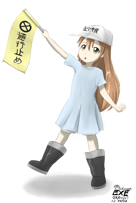 platelet (hataraku saibou) drawn by benzbt