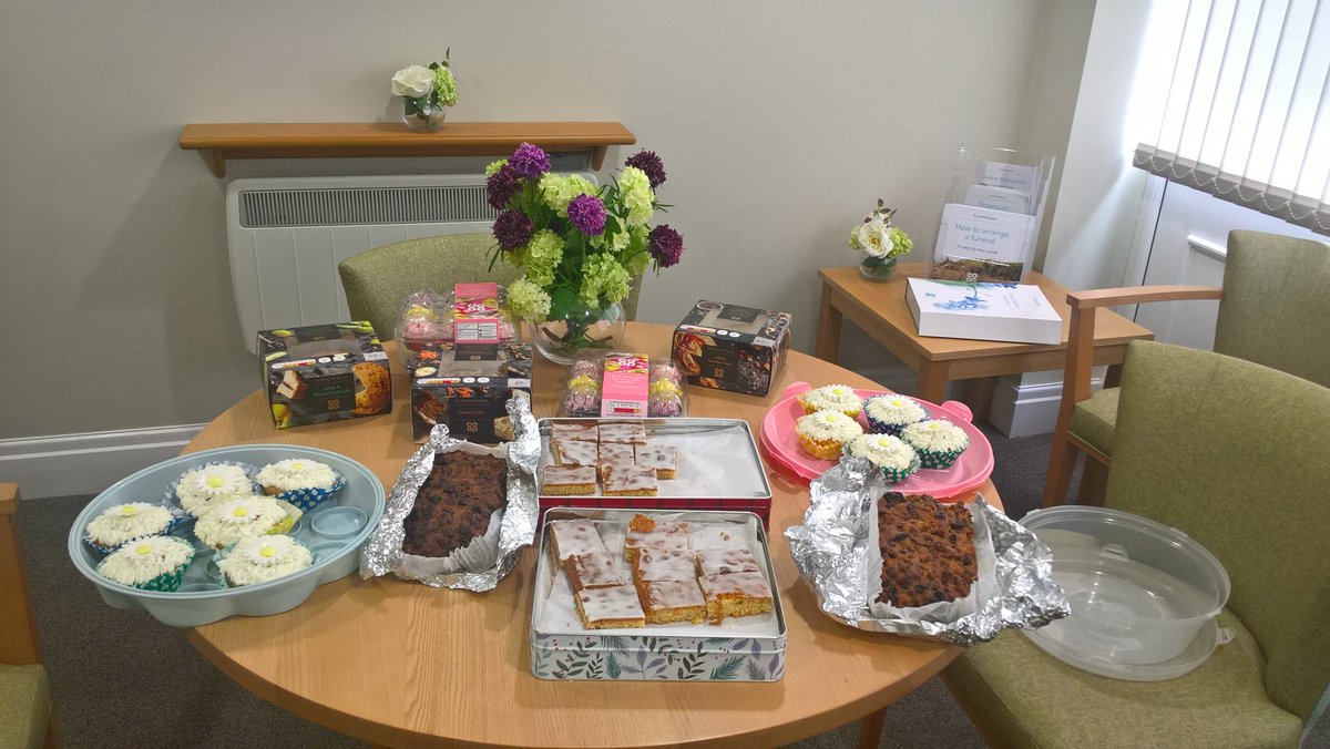 AlexCoop9's tweet photo. Thank you to all colleagues who kindly took time out to bake cakes for the Ainsdale Horticultural Society Summer Show. Also a big thank you to Ainsdale local co-op food store who kindly donated cakes too. @CoopFuneralcare https://t.co/Ansrpml7JV