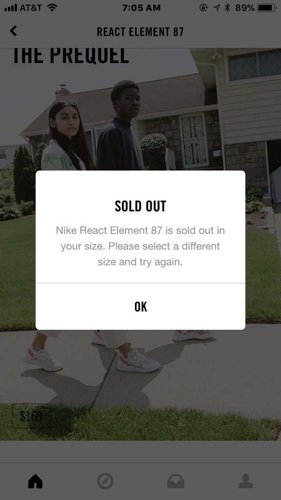 gayasskearra's tweet image. So I’m definitely gonna shoot my selfcause @Nike has me soooo fucked up on every level possible. I finished the whole check out in literally 9 seconds. This is all over ever wanted in life 🙃 #ReactElement87