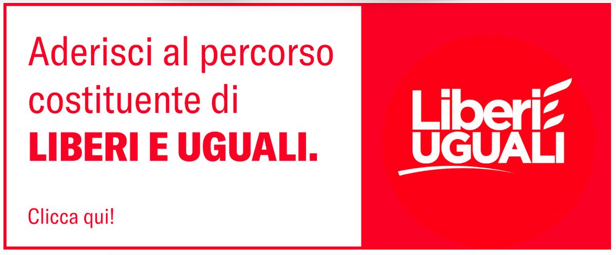 “Se un uomo sogna da solo, il sogno resta un sogno, ma quando tanti uomini sognano la stessa cosa, il sogno diventa realtà”. Da oggi potete aderire alla prima fase del percorso di @liberi_uguali per discuterne il profilo politico registrandovi online su liberieuguali.it