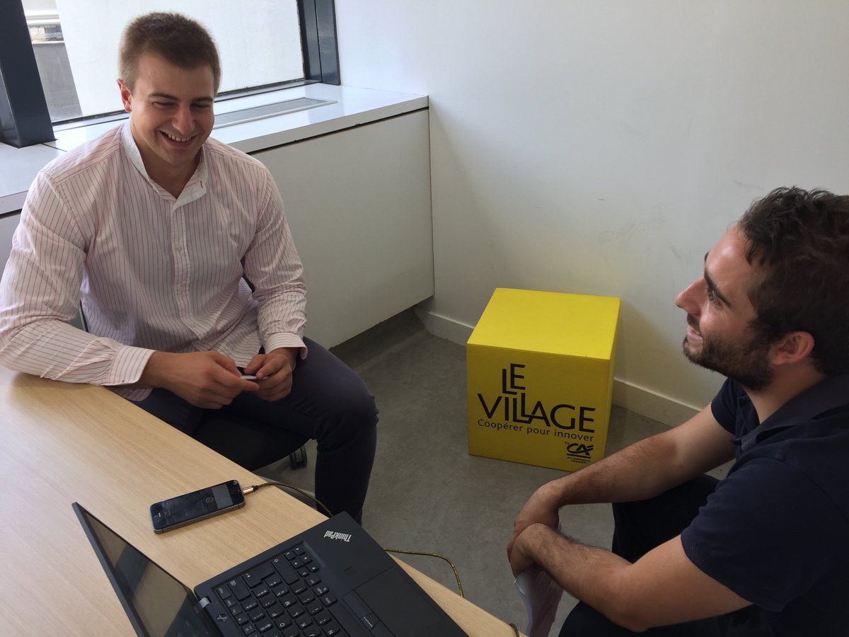 « Journée Apéro au Village »! Mais attention, c’est du sérieux: la #teammatketing @paso_traiteur du groupe <a href="/FleuryMichon/">Fleury Michon</a>  vient réaliser 5 des 15 itw prévues pour améliorer demain produits &amp; services. Prochaine étape: #designthinking avec le Lab <a href="/FleuryMichon/">Fleury Michon</a>   #innovation