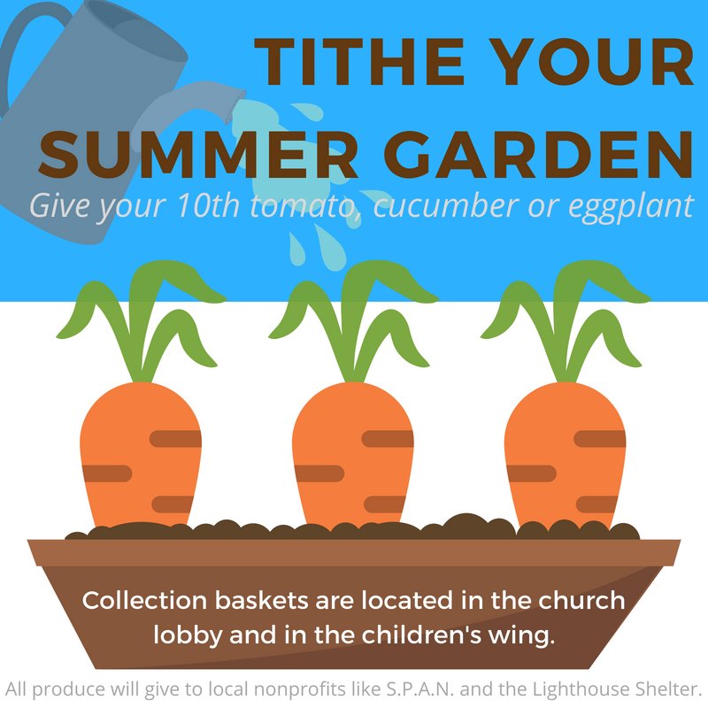 Help the children of Woods by tithing your summer garden