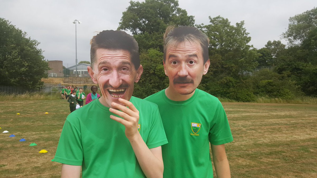 greenfieldtweet's tweet photo. A couple of celebrity faces joining us at our #RaceforLife today! To me, to you! https://t.co/r4ONKjxUq7