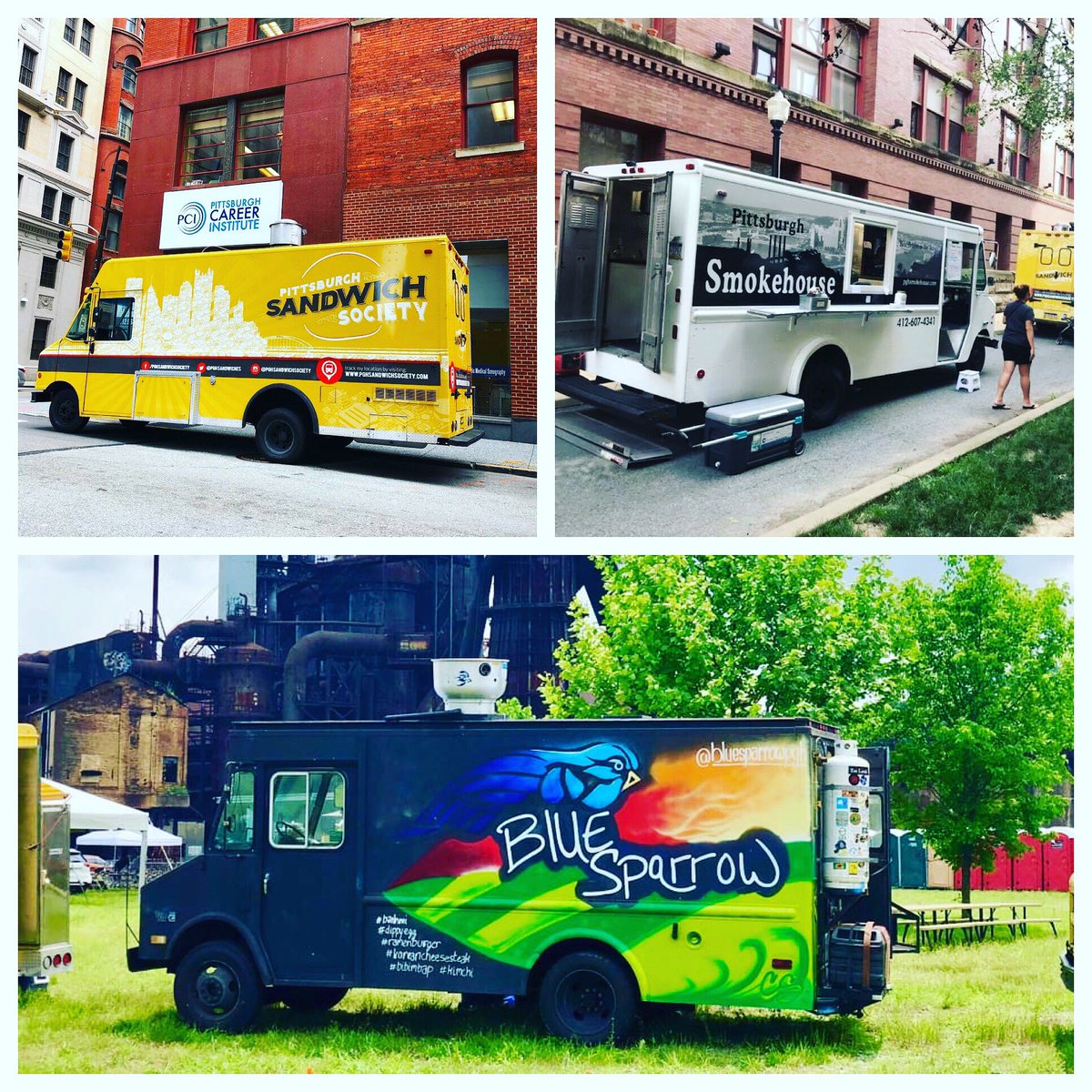 We are having a Mini Food Truck Round-Up this Sunday from 1-7pm at the brewery in Gibsonia with <a href="/pghsandwiches/">PGH Sandwich Society</a> , <a href="/bluesparrowpgh/">Blue Sparrow</a> and <a href="/PGHSmokehouse/">PGH Smokehouse</a> ! Come check it aht! <a href="/MobileNomPGH/">Mobile Nom | Pgh</a> <a href="/MobileNom/">Mobile Nom</a> <a href="/PghTrux/">PghTrux</a> <a href="/PghFoodTrucks/">PGH Food Trucks</a>